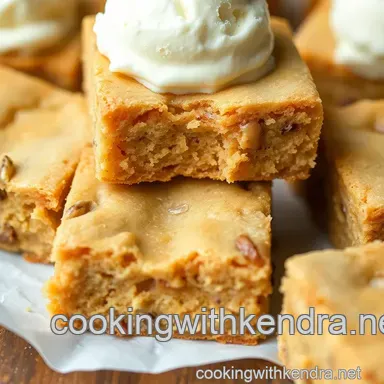 Vanilla Bean Blondies à la Mode! My Sunday Best