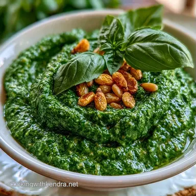 Vegan Basil Pesto in 5 Minutes Recipe Card