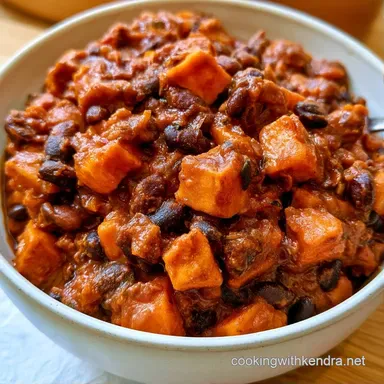 Vegan Sweet Potato Chili in 45 Minutes Recipe Card