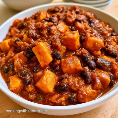 Vegan Sweet Potato Chili in 45 Minutes
