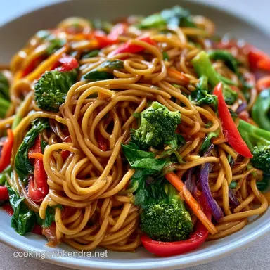 Vegetable Lo Mein Stir Fry in 20 Minutes