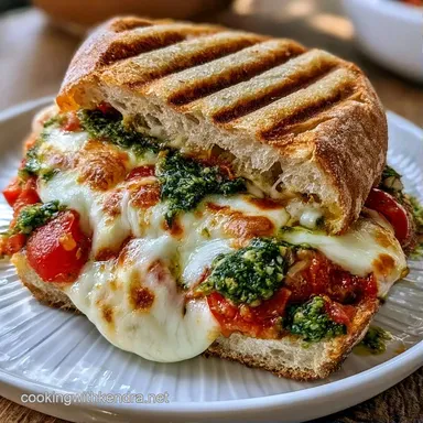 Caprese Panini in 15 Minutes Recipe Card