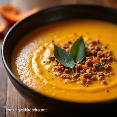 The Velvety Autumn Hug Roasted Butternut Squash Soup Recipe Card