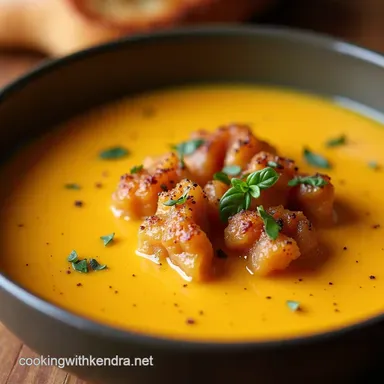 Creamy Butternut Squash Soup with Coconut Milk Grilled Cheese Recipe Card