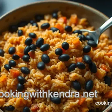 Easy Vibrant Annatto-Spiced Rice and Black Beans Recipe
