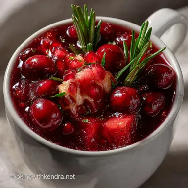 Christmas Punch: Tart Cranberry & Ginger Spice Recipe Card