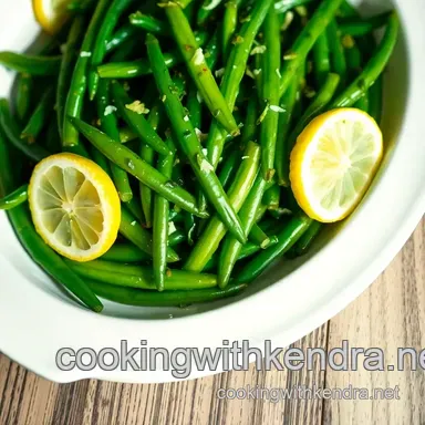 Easy & Delicious Steam Fresh Beans with Lemon & Herbs Recipe Card