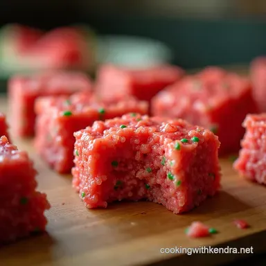 Easy Watermelon Rice Krispie Treats Recipe Summer Fun Recipe Card