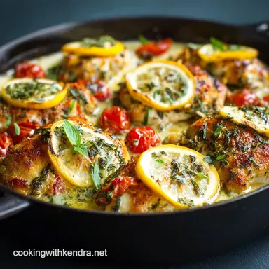 Weight Watchers Dinners: Speedy One-Pan Tuscan Lemon Chicken Bake