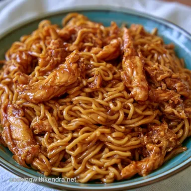 Wheat Noodle Chicken Stir Fry for 4 Recipe Card