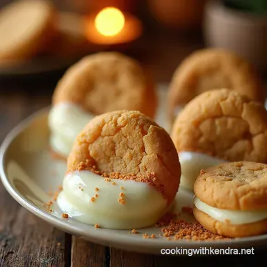 The Best White Chocolate Dipped Ginger Cookies Recipe Recipe Card