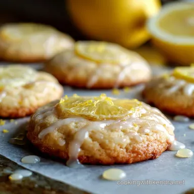 Glazed Lemon Cookies Easy Zesty Lemon Drop Recipe Recipe Card