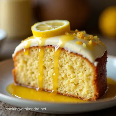 Sunshine Zest Lemon Cloud Cake with Limoncello Glaze Recipe Recipe Card