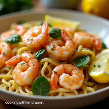 Zesty Lemon Garlic Shrimp Pasta Salad Sunshine in a Bowl Recipe Card