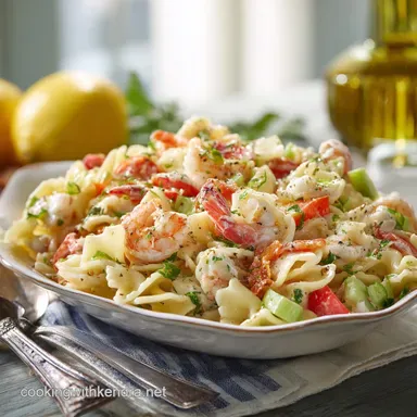 Seafood Pasta Salad: The Zesty Coastal Classic Recipe Recipe Card
