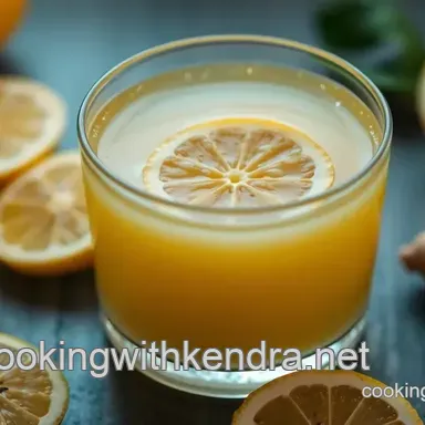 Zingy Lemon Ginger Shot: My Go-To Immune Booster!