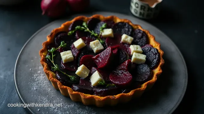 Beetroot & Goats Cheese Tart