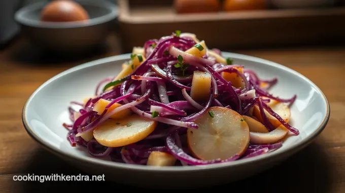 Braised Red Cabbage with Apples & Balsamic