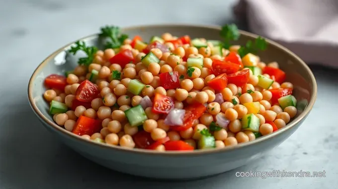 Bright and Zesty Fresh Garbanzo Bean Salad