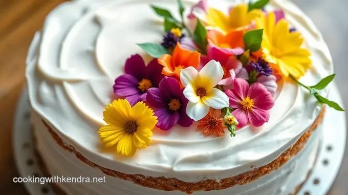 Floral Celebration Birthday Cake