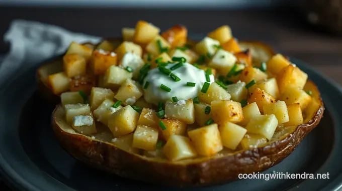 Cheesy Port Salut Baked Potatoes