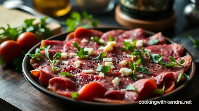 Classic Beef Carpaccio with Arugula and Parmesan