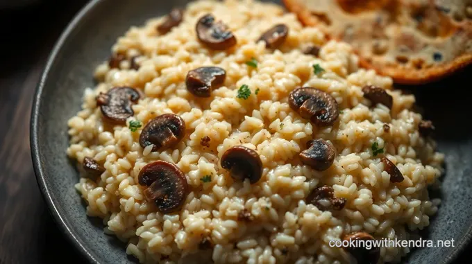Decadent Creamy Mushroom Risotto