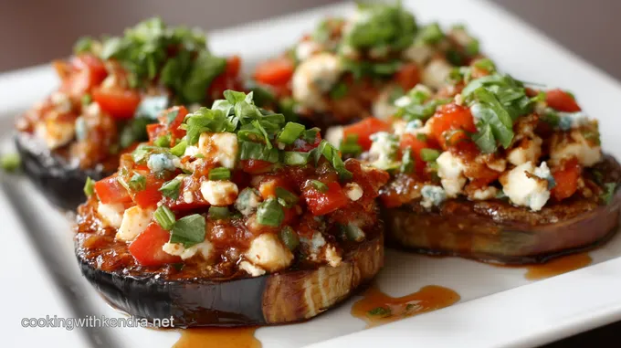 Mediterranean Stuffed Eggplant Boats