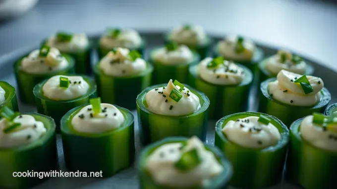 Mini Cucumber Bites with Herbed Cream Cheese