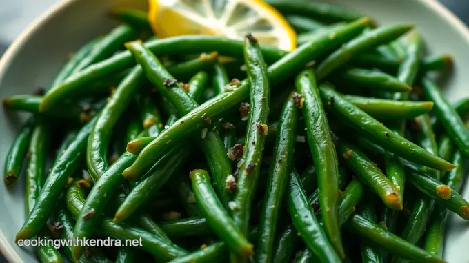 Perfectly Steamed Green Beans with a Touch of Lemon