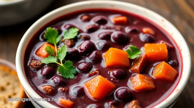 Purple Black Bean Soup