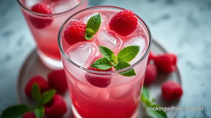 Sparkling Raspberry & Mint Refresher