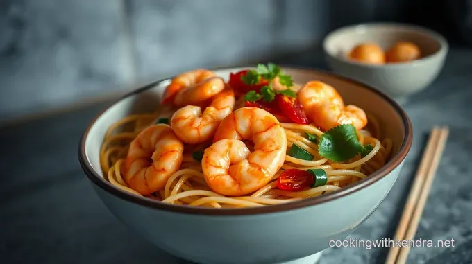 Spicy Shrimp Vermicelli Noodle Bowl
