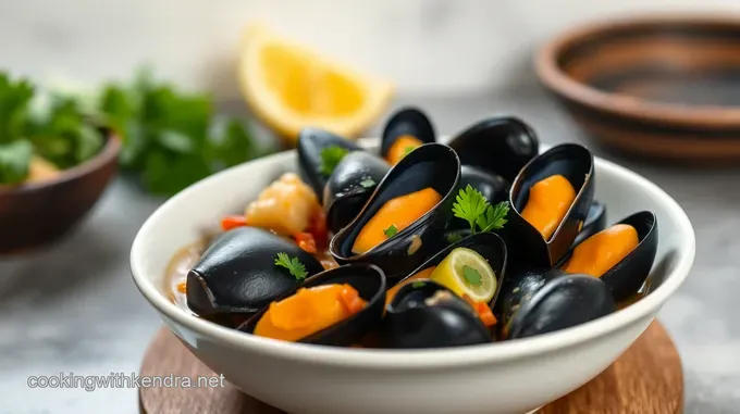 Thai Coconut Curry Mussels: Easy recipes using coconut milk! Thai Coconut Curry Mussels with Toasted Naan