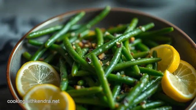 Vibrant Steamed Fresh Beans with Lemon and Herbs