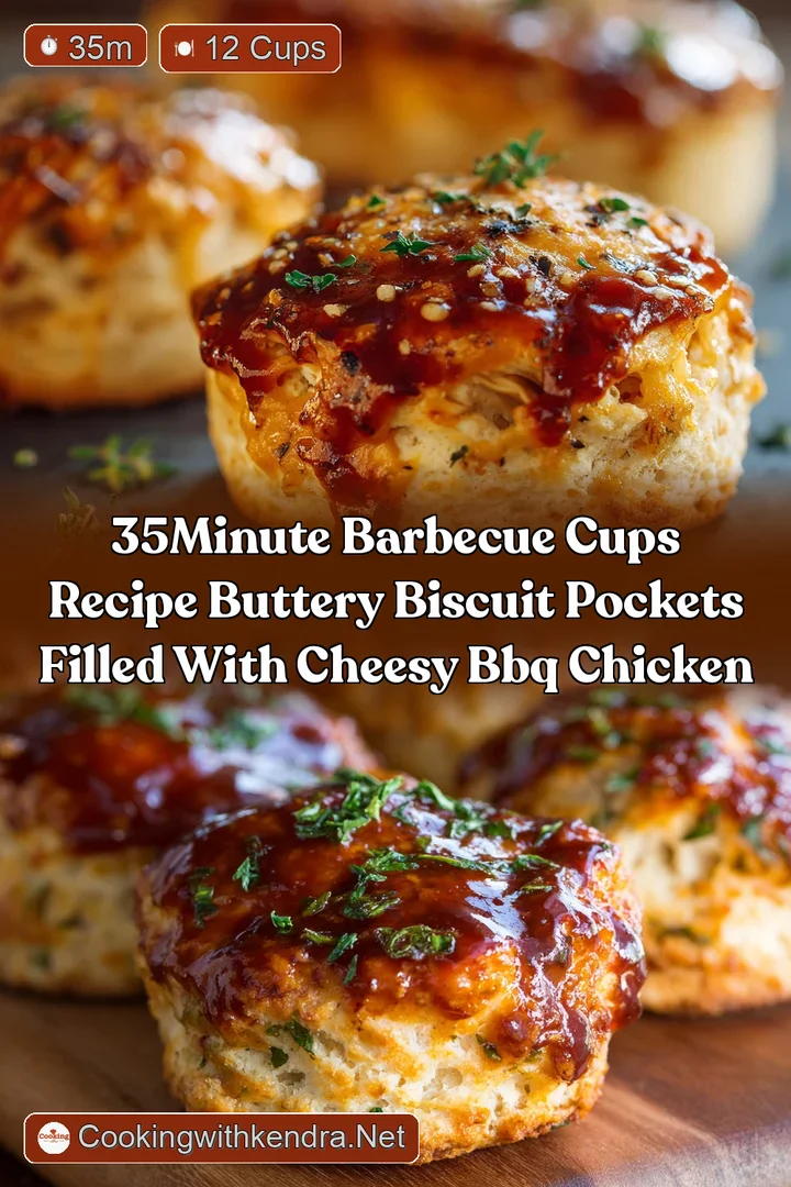 35Minute Barbecue Cups Recipe Buttery Biscuit Pockets Filled with Cheesy BBQ Chicken