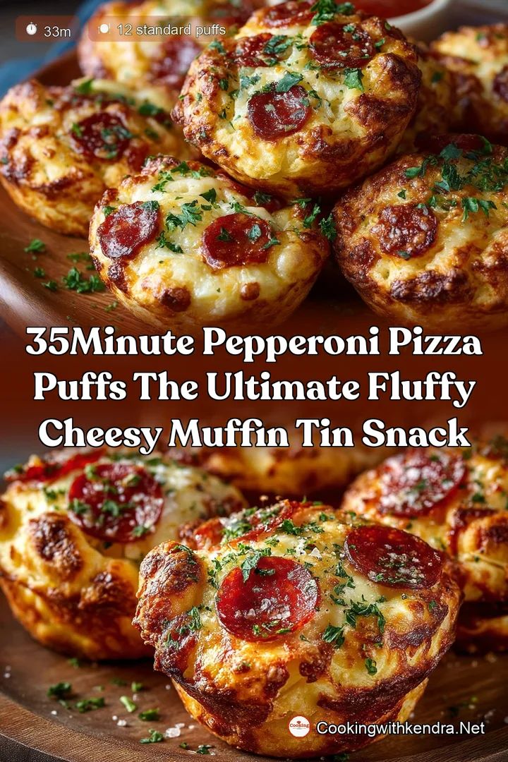 35Minute Pepperoni Pizza Puffs The Ultimate Fluffy Cheesy Muffin Tin Snack