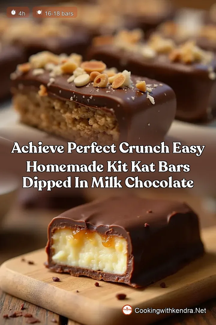 Achieve Perfect Crunch Easy Homemade Kit Kat Bars Dipped in Milk Chocolate