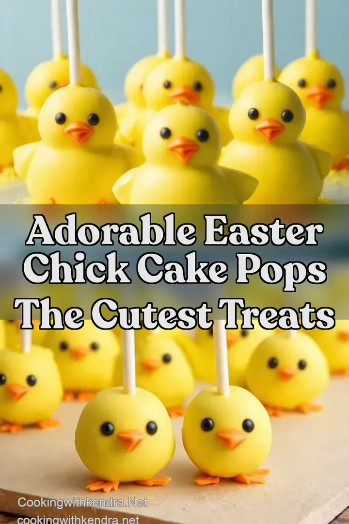 Adorable Easter Chick Cake Pops The Cutest Treats