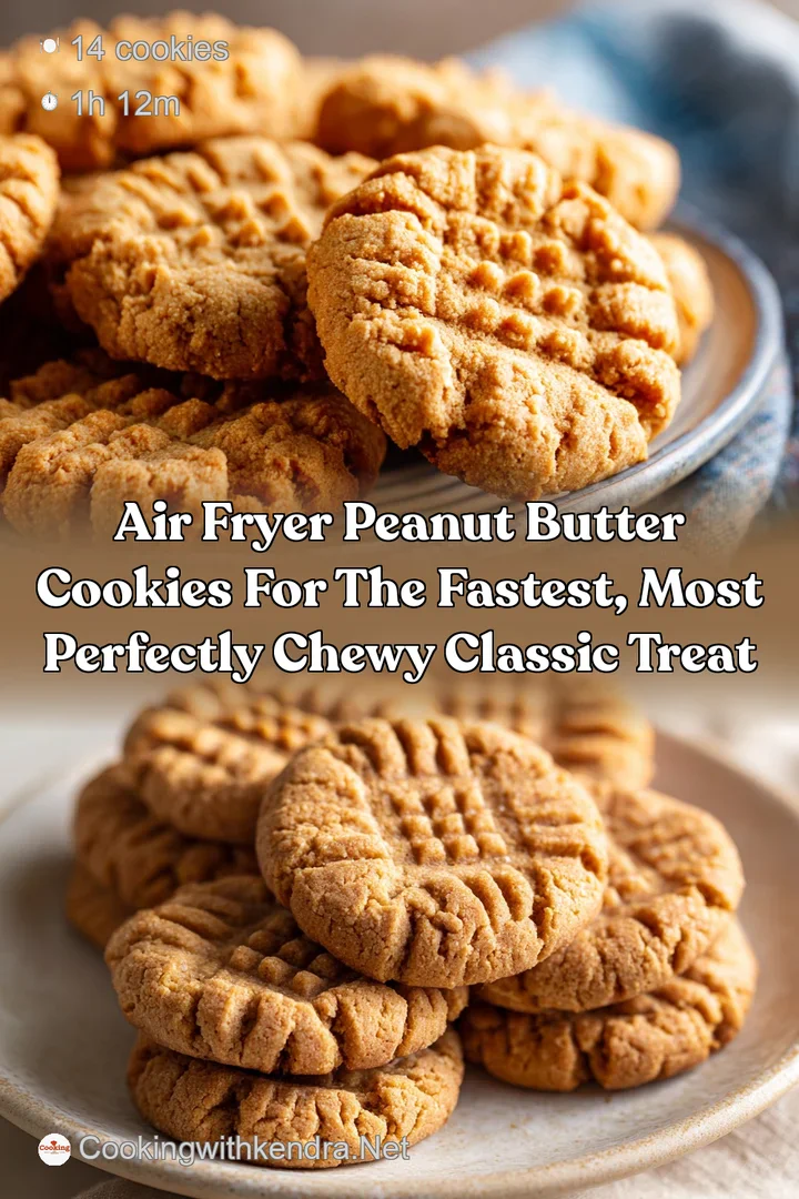 Air Fryer Peanut Butter Cookies for the fastest most perfectly chewy classic treat