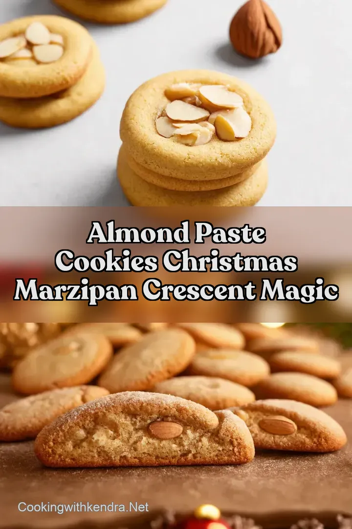Almond Paste Cookies Christmas Marzipan Crescent Magic