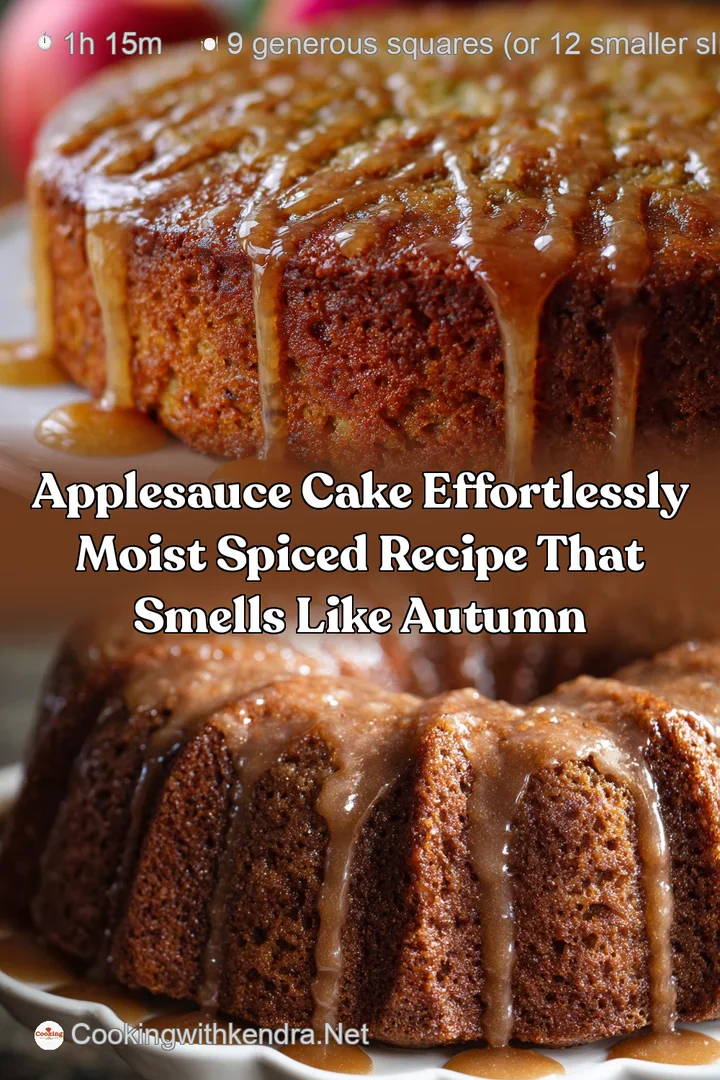 Applesauce Cake Effortlessly Moist Spiced Recipe That Smells Like Autumn