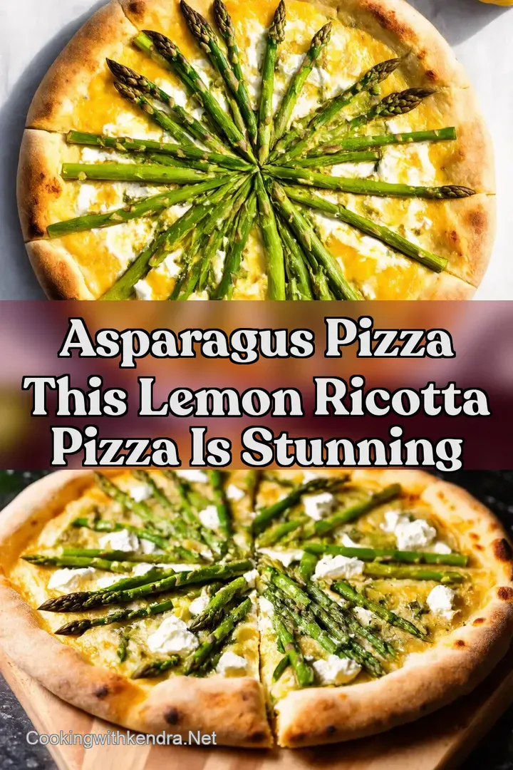 Asparagus Pizza This Lemon Ricotta Pizza Is Stunning : PIN FOR LATER Asparagus Pizza This Lemon Ricotta Pizza Is Stunning