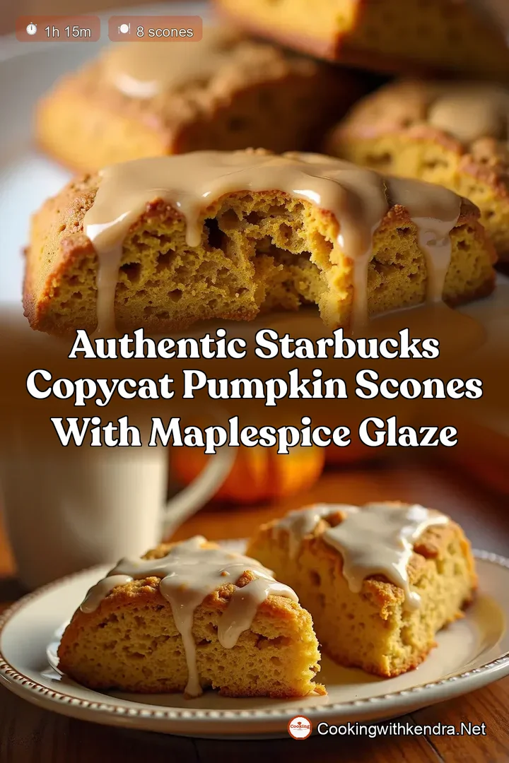 Authentic Starbucks Copycat Pumpkin Scones with MapleSpice Glaze