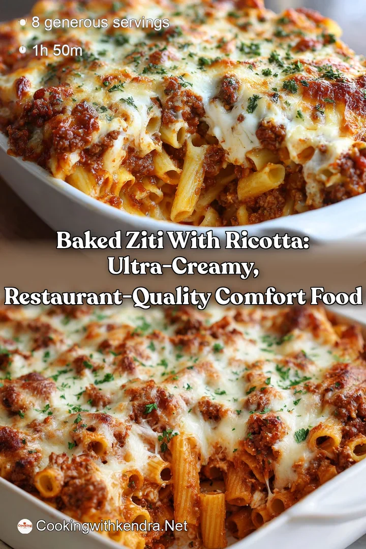 Baked Ziti with Ricotta: Ultra-Creamy Restaurant-Quality Comfort Food