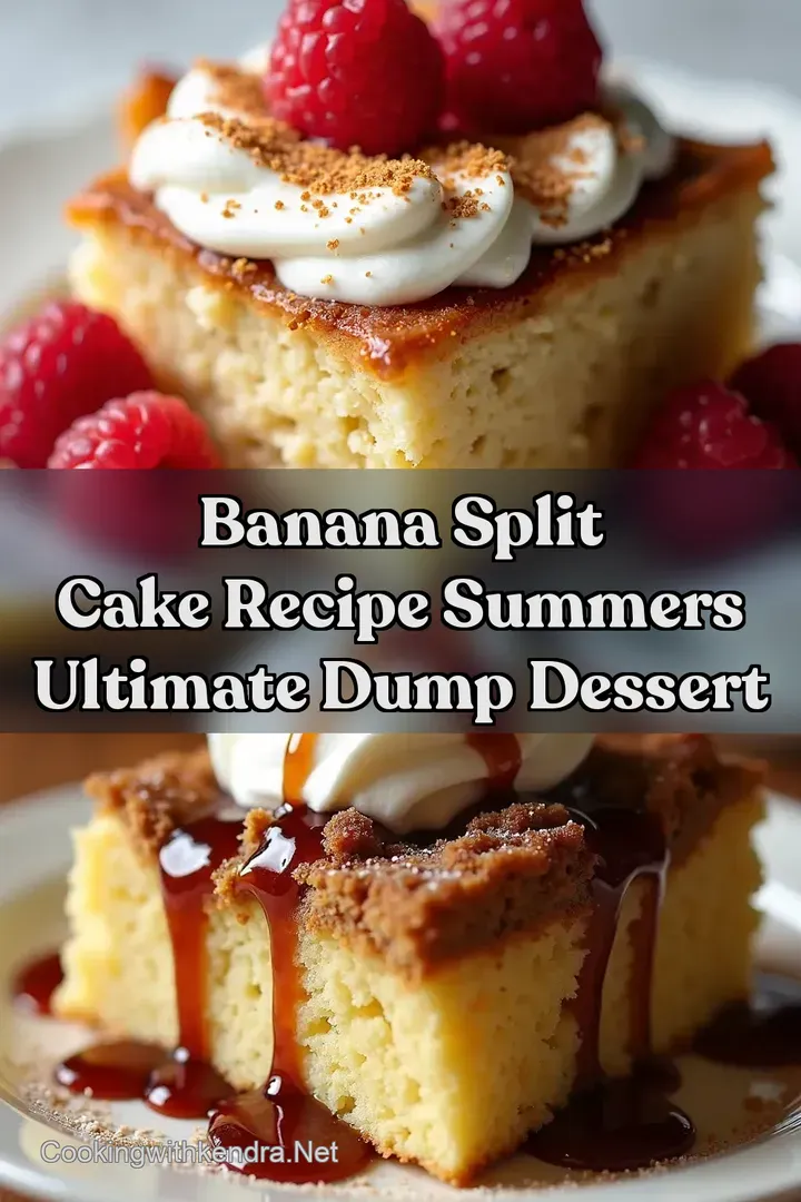 Banana Split Cake Recipe Summers Ultimate Dump Dessert