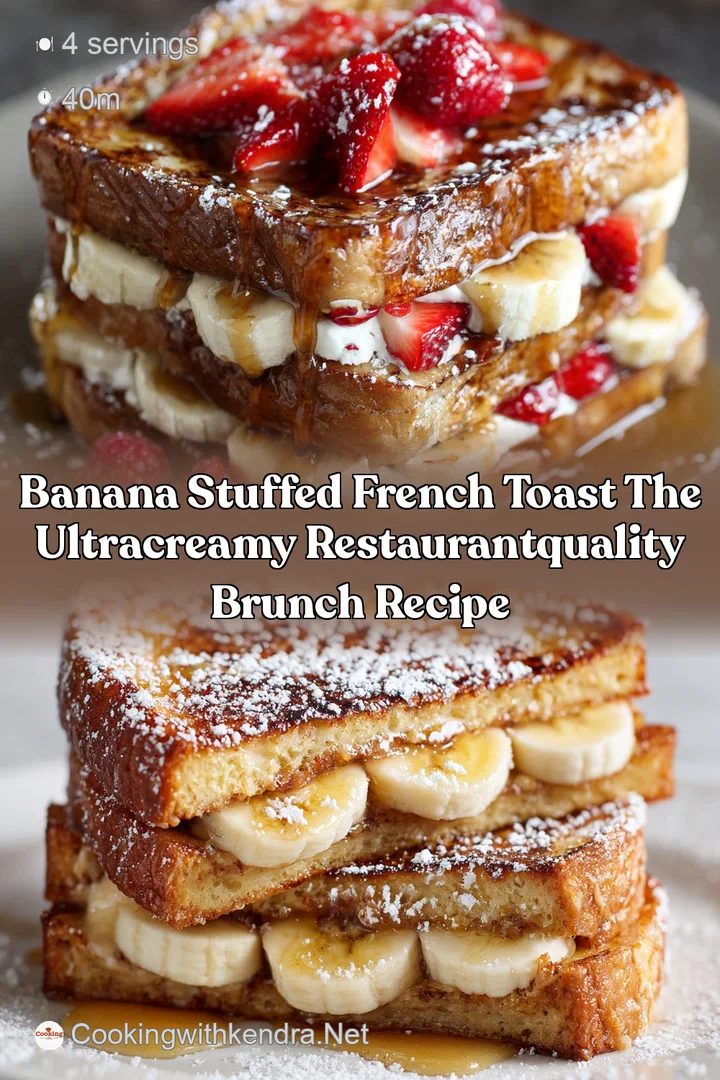 Banana Stuffed French Toast The UltraCreamy RestaurantQuality Brunch Recipe