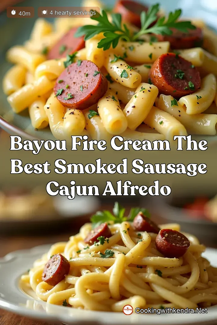 Bayou Fire Cream The Best Smoked Sausage Cajun Alfredo