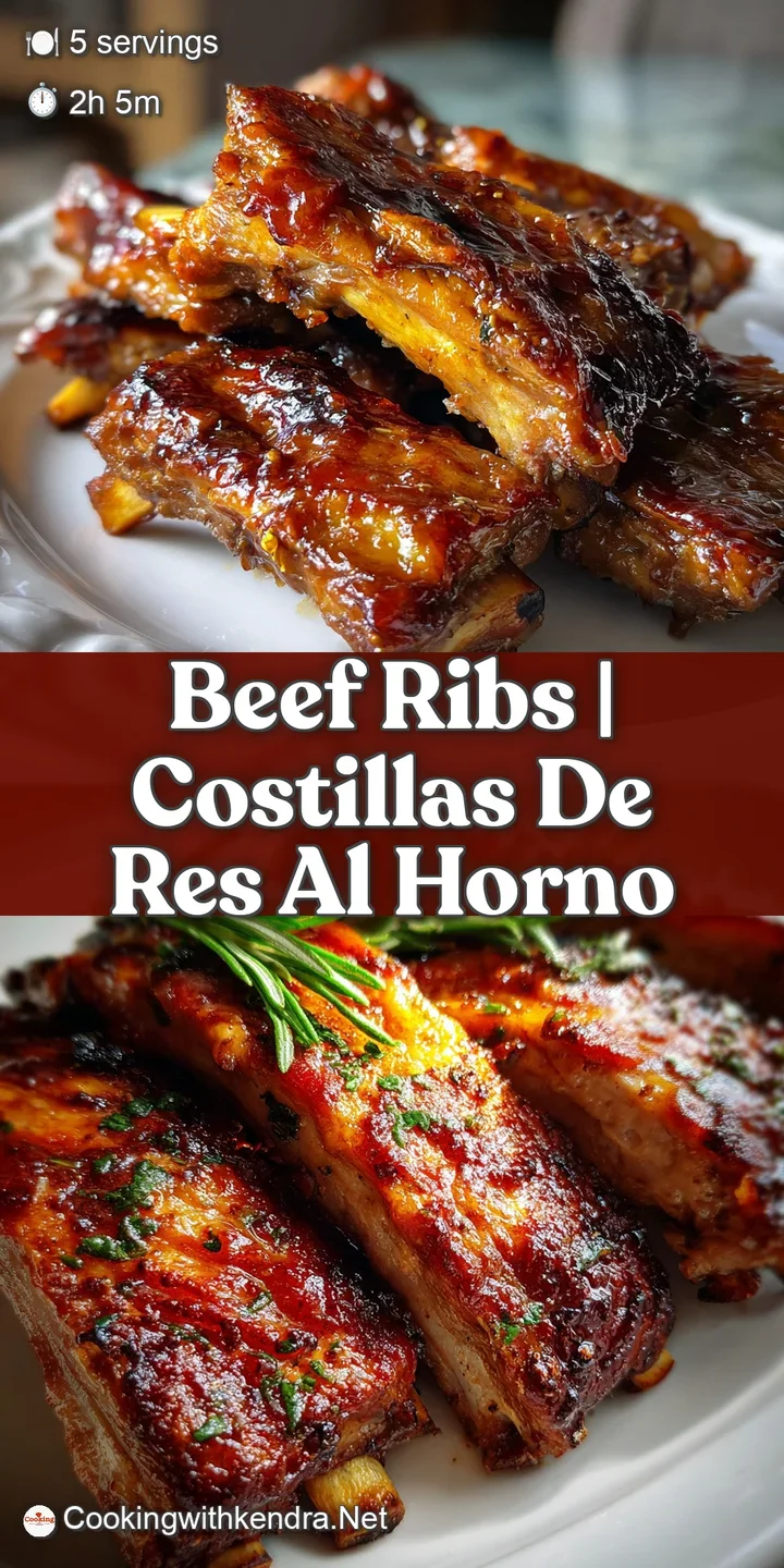 Close-up reveals fall-off-the-bone tender beef rib with juicy, glistening surface and visible marbling.