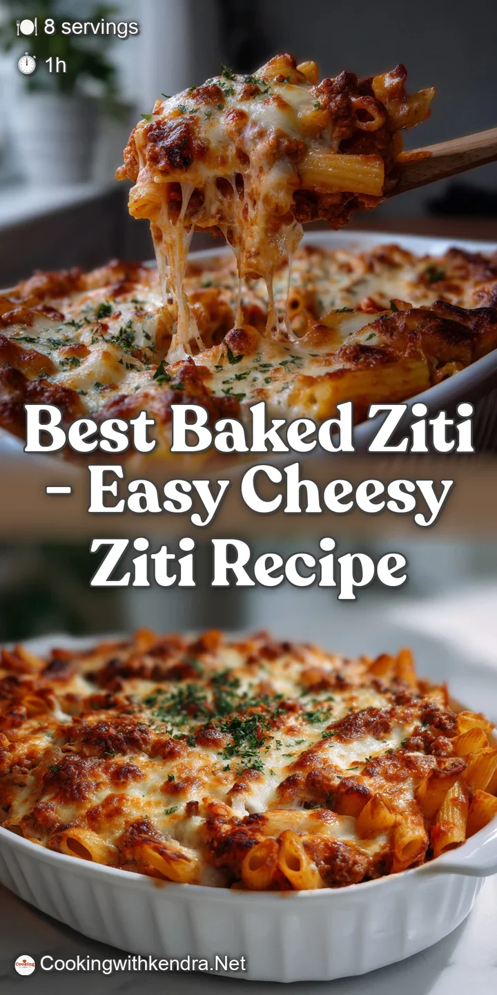 Best Baked Ziti - Easy Cheesy Ziti Recipe